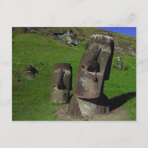 Moai på påskön (Rapa Nui) Vykort