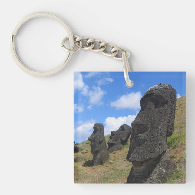 Moai på Rano Raraku, påskö (Framsidan)