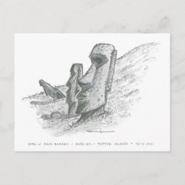 Moai, Påsk, Chile Vykort