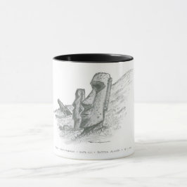 Moai, Påsk Island, Chile Mugg