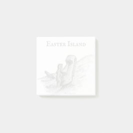 Moai, Påsk Island, Chile Post-it Block