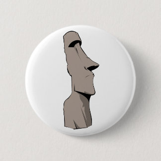 Moai (påskö) staty knapp