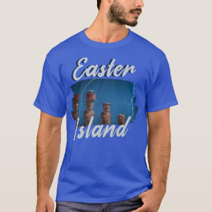 Moai Statue Påsk Island Night Påsk Island 4 T Shirt