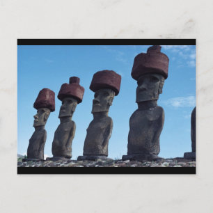 Moai Statues Vykort