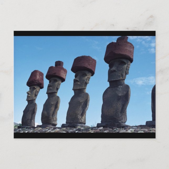 Moai Statues Vykort (Framsida)