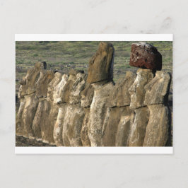 Moai-statyer Rapa Nui (ön Påsk) Vykort