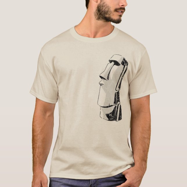 Moai Tiki utslagsplats T-shirt (Framsida)