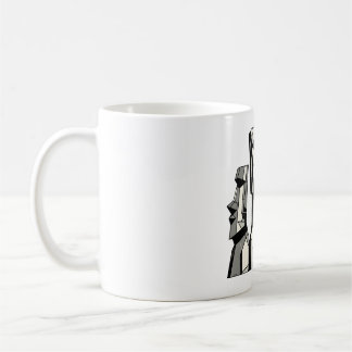 Moais poligonales kaffemugg