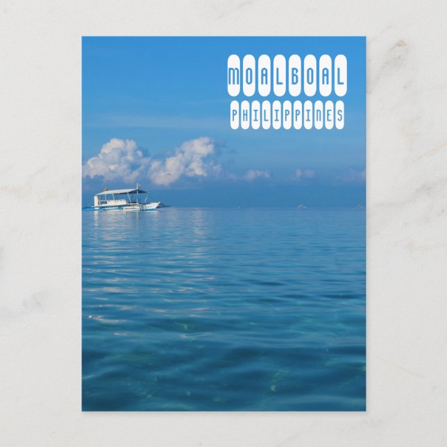 Moalboal Beach Vykort (Framsida)