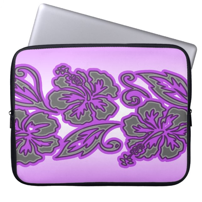 Moana Hibiscus Hawaiian Neoprene Wetdräe Laptop Fodral (Framsidan)