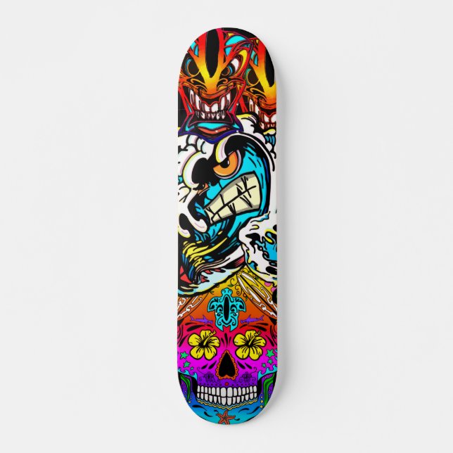 Moana Kai Surfa Shop "Maschat" Skateboard (Framsida)