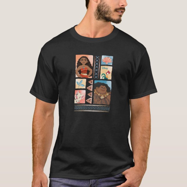 Moana Karaktärsgrid Premium  T Shirt (Framsida)