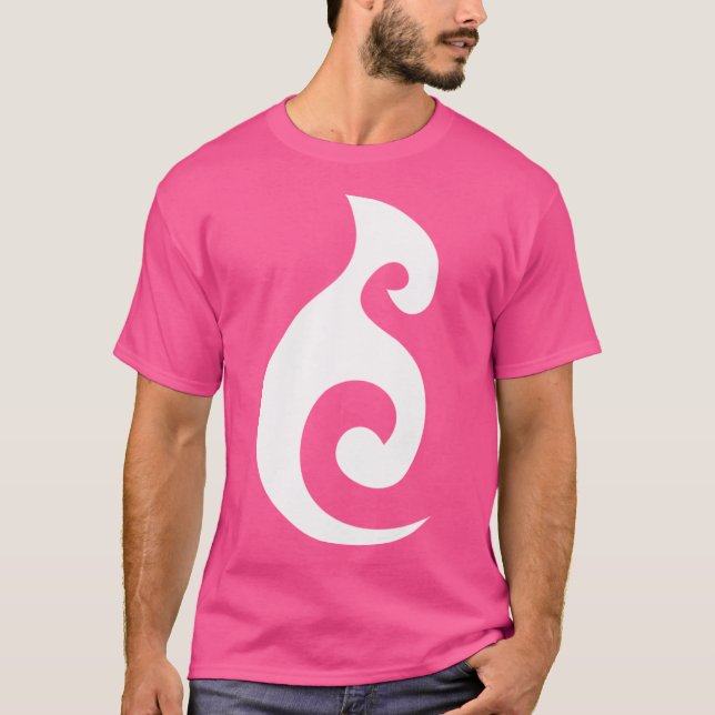 Moana Ocean Maori Symbol White T Shirt (Framsida)