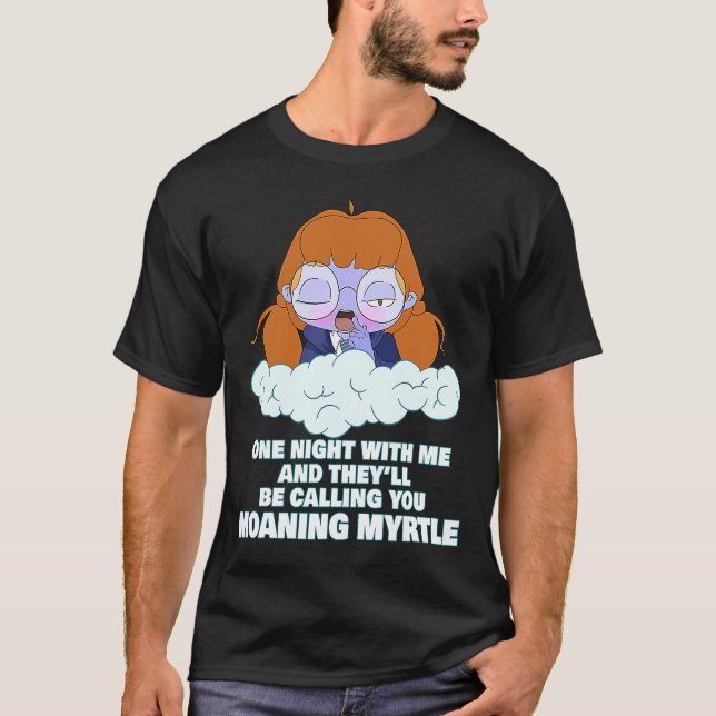 Moaning Myrtle Cute Magic Ghost Vuxen humor T Shirt (Framsida)