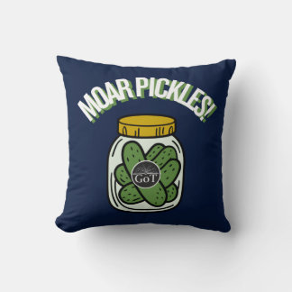 Moar Pickles! Throw Pillow Kudde