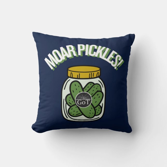 Moar Pickles! Throw Pillow Kudde (Framsida)