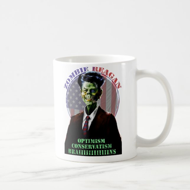 Moar Zombie Reagan! Kaffemugg (Höger)