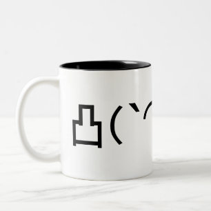 Mo'Arg Emoticon Japanska Kaomoji Två-Tonad Mugg