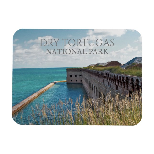 Moat, Wall, Fort Jefferson, Tortugas Magnet (Horisontell)