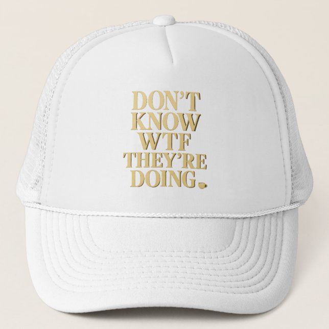 Mob Wife Energy: “Don’t Know WTF” Design Keps (Framsida)
