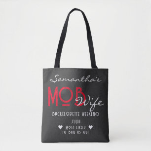 Mob Wife & Martini Svart Bach Möhippa Tygkasse