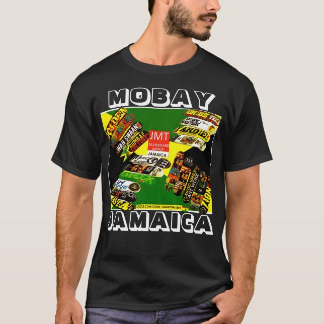 MOBAY JAMAICA Basic Mörk T-Shirt (Framsida)