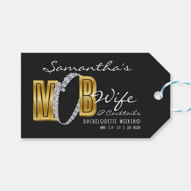 Mobbfru & Drinkar Svart Bach Möhippa Presentetikett (Framsidan (Horisontell))