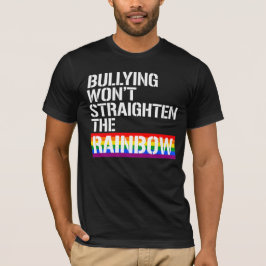 Mobbing kommer inte räta regnbågen t shirt