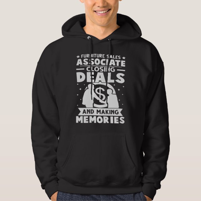 Möbel säljare stänger affärer gör minnen hoodie (Framsida)