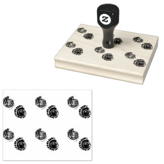 Möbelammonitfossilar Stämpel