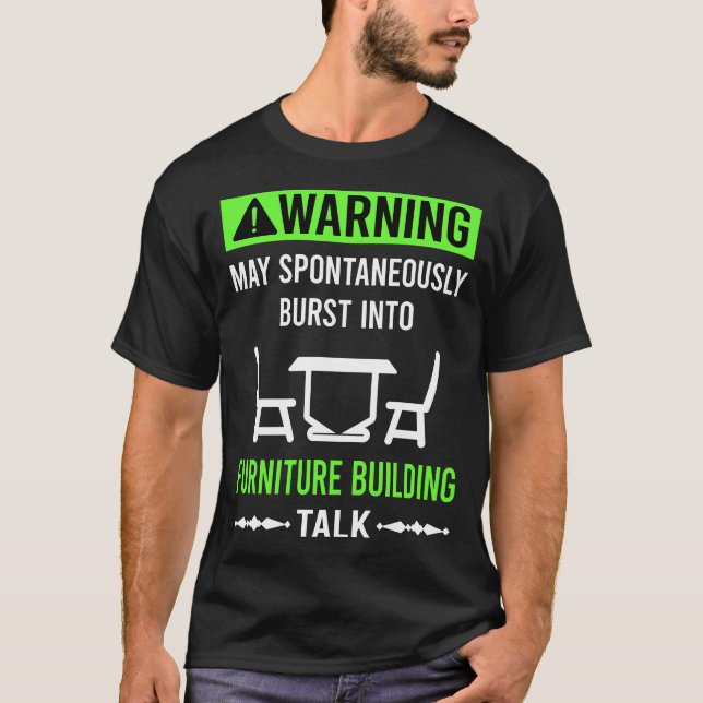 Möbelbyggare Snickare T Shirt (Framsida)