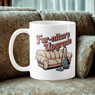 Möbeluppgradering Dammsugare vs Husdjurs Hår Hum Kaffemugg