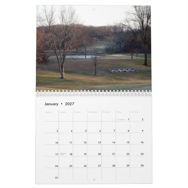 Moberly klubbhus kalender (Jan 2027)