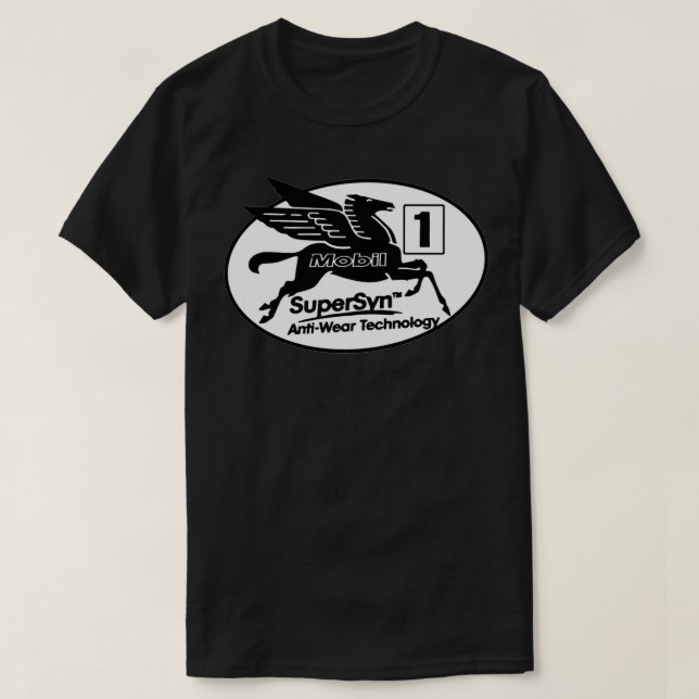 mobil 1 oil pegasus t shirt (Design framsida)