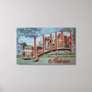 Mobil Alabama (flodplatsen) Canvastryck