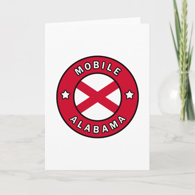 Mobil Alabama Kort (Framsida)