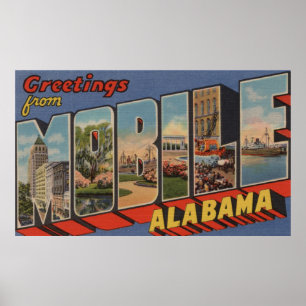 Mobil, Alabama - stora scener i Brev Poster