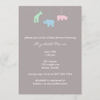Mobil baby showerinbjudan inbjudningar