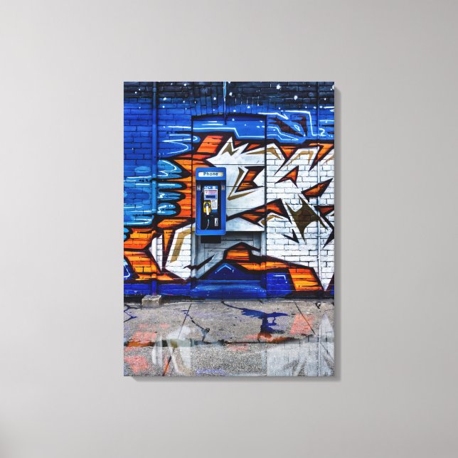 Mobil Bandnr 12 Färg-versionsreflektion Canvastryck (Framsida)