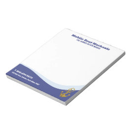 Mobil båtmekaniker anteckningsblock