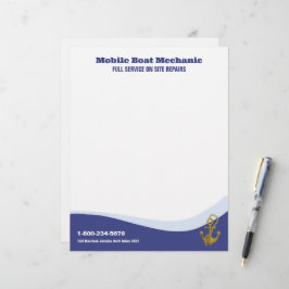 Mobil Båtmekaniker Brevpapper