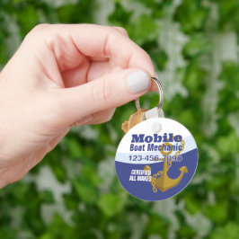 Mobil båtmekaniker nyckelring