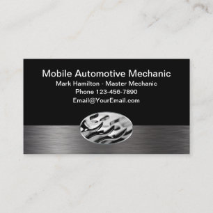 Mobil bilmekanikerdesign visitkort