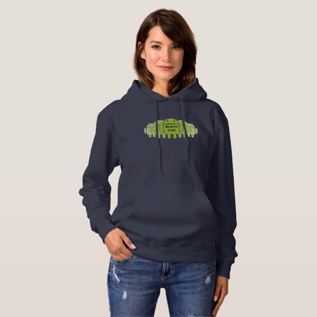 Mobil CSP-kvinna logotyp för NSF för Hoodie Tee Shirt (Hel framsida)