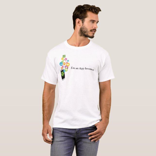 Mobil CSP-manar T-tröja för App T-shirt (Hel framsida)