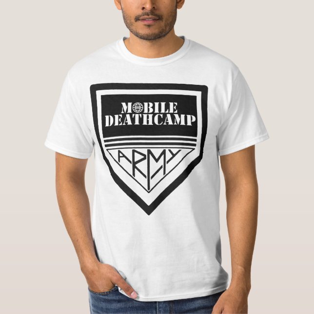 Mobil Deathcamp "armé" skjorta T Shirt (Framsida)