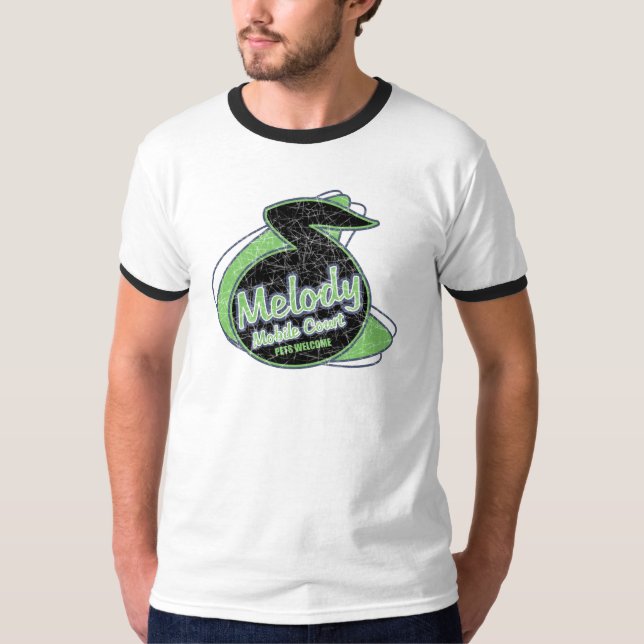 Mobil domstol för melodi t-shirt (Framsida)