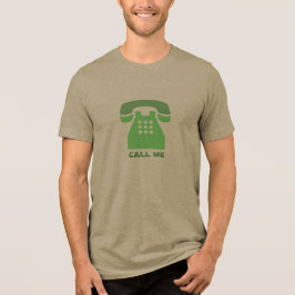 Mobil Grönt för stilistiska ikoner Ring mig alla F T-shirt