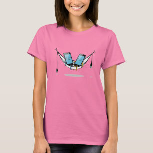 Mobil Hammock T-Shirt Funny Tech Älskare Tee