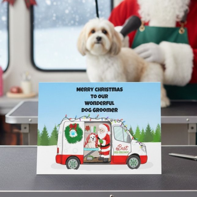 Mobil jul för husdjursvård kort (Skapare uppladdad)